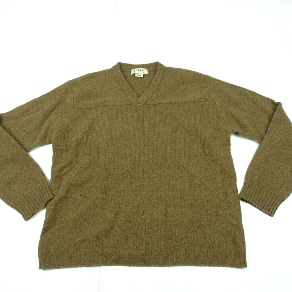 J. Crew Men's V-Neck Sweater in Brown